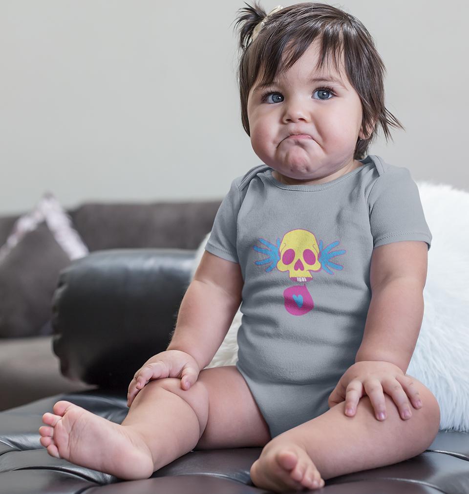 Cartoon Skull Rompers for Baby Girl- FunkyTradition FunkyTradition