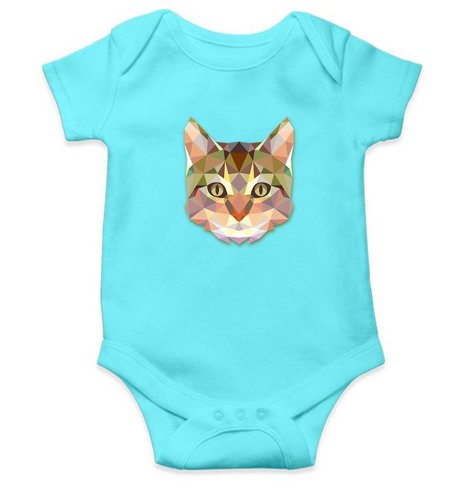 Cat Abstract Rompers for Baby Girl- FunkyTradition FunkyTradition