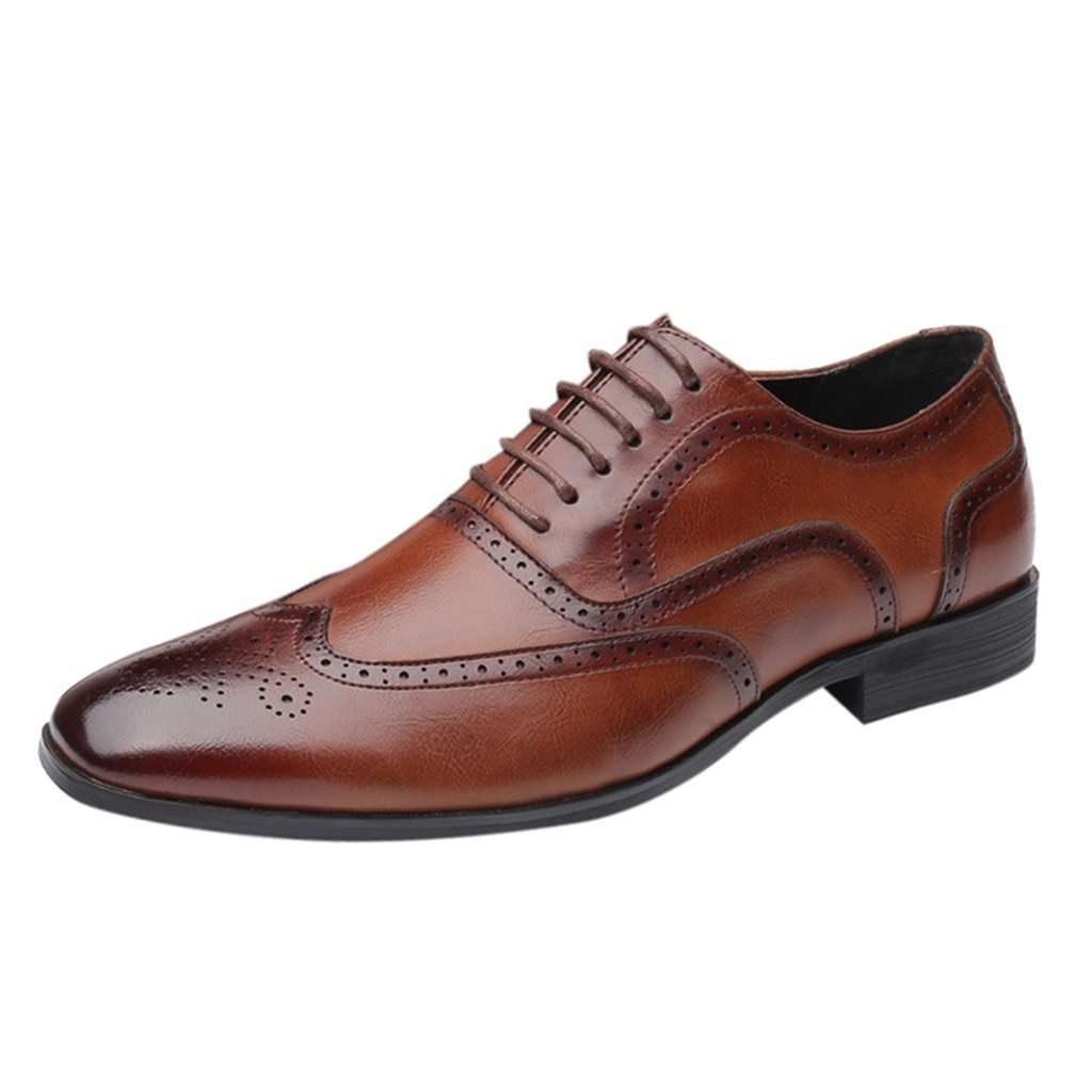 Classic Business Formal Shoes Pointed Toe leather For Men-FunkyTradition - FunkyTradition
