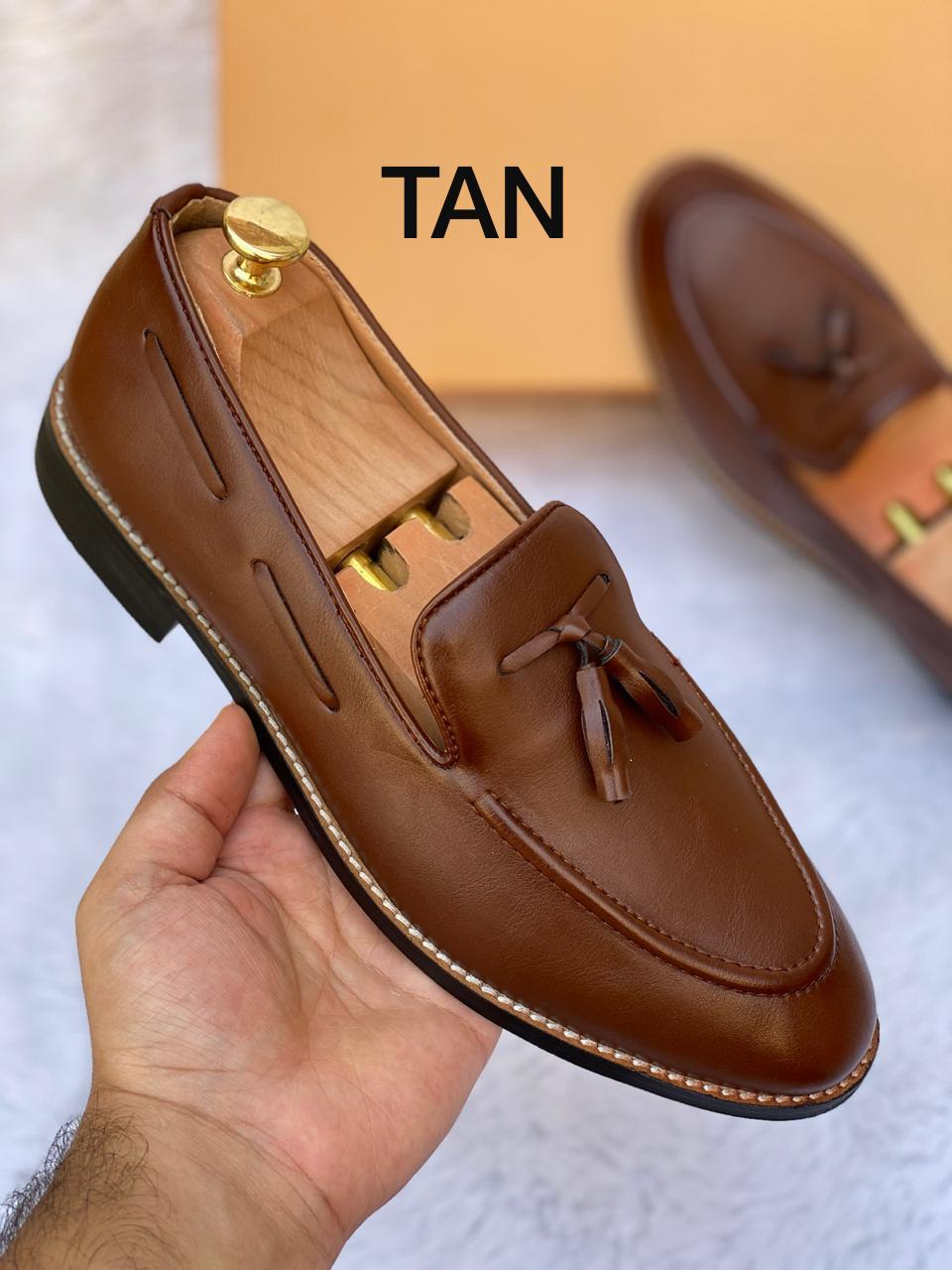 Classic Cool Design Patent Slipons With Tassels For Men-FunkyTradition - FunkyTradition