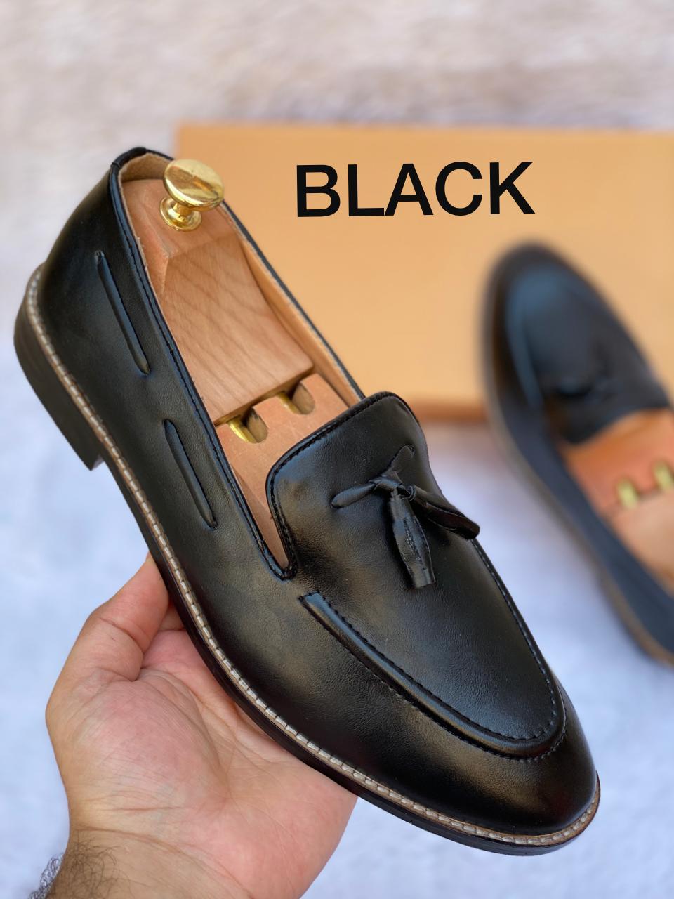 Classic Cool Design Patent Slipons With Tassels For Men-FunkyTradition - FunkyTradition