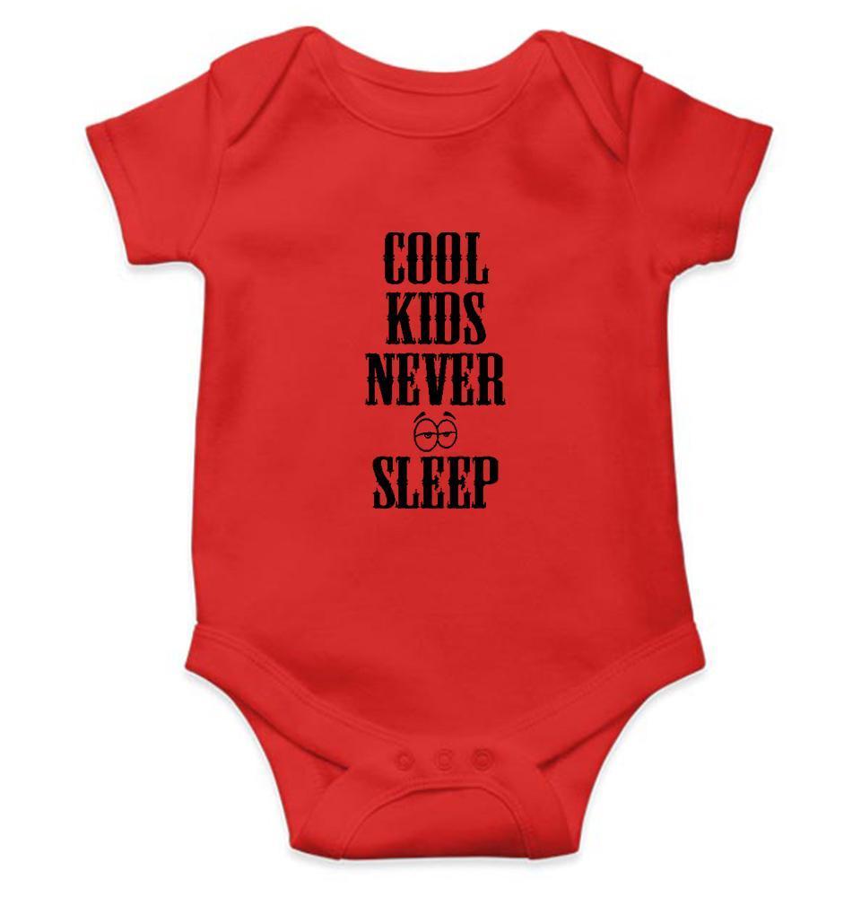 Cool Kids Never Sleep Rompers for Baby Girl- FunkyTradition FunkyTradition
