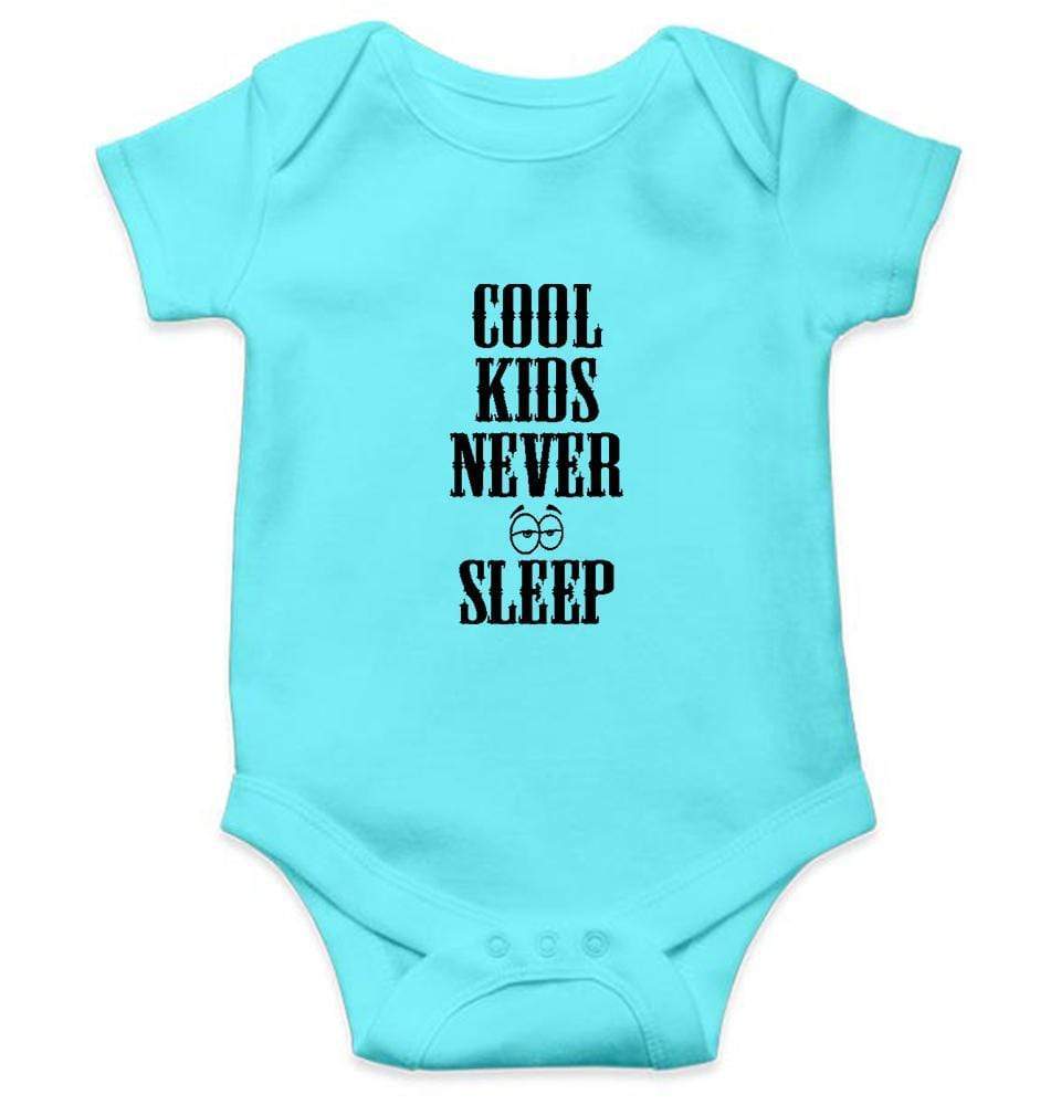 Cool Kids Never Sleep Rompers for Baby Girl- FunkyTradition FunkyTradition