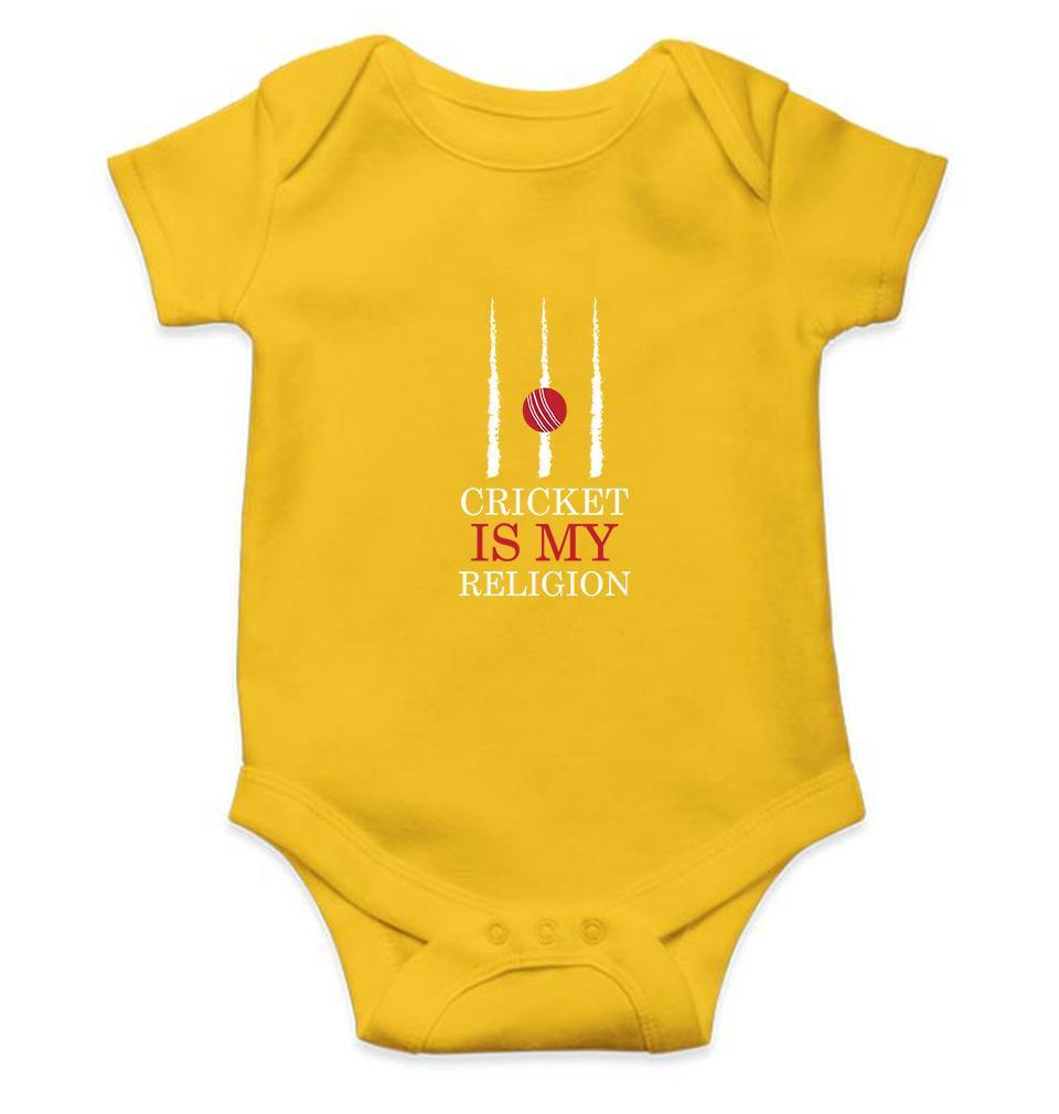 Cricket is My Religion Rompers for Baby Boy - FunkyTradition FunkyTradition