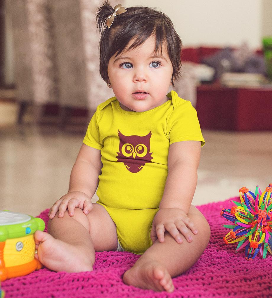 Cute Baby Owl Abstract Rompers for Baby Girl- FunkyTradition FunkyTradition
