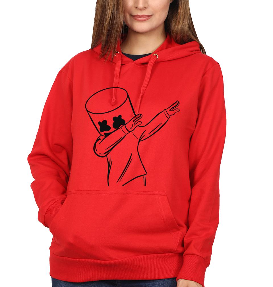 Dab Marshmello Hoodies for Women-FunkyTeesClub - FunkyTeesClub