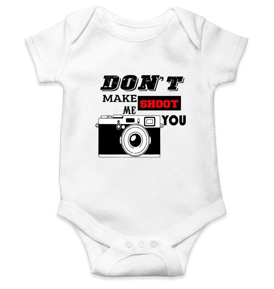 Dont make me shoot u Rompers for Baby Girl- FunkyTradition FunkyTradition