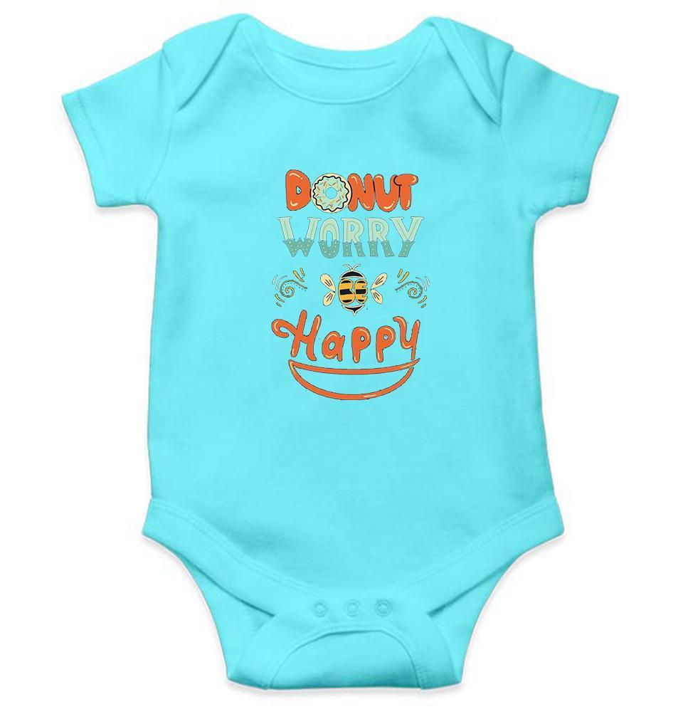 Donut Worry Be Happy Rompers for Baby Girl- FunkyTradition FunkyTradition