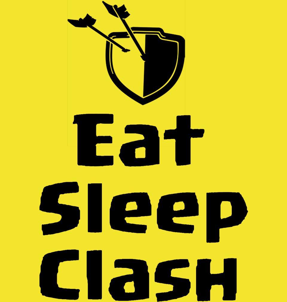 FunkyTradition Yellow Round Neck Eat Sleep Clash Men Half Sleeves T-Shirt