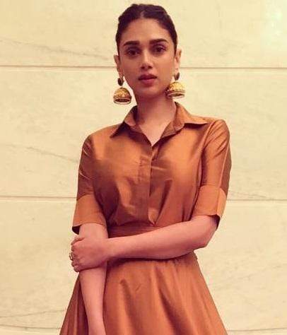 FunkyTradition Designer Wear Copper Brown Taffeta Silk Readymade Gown - FunkyTradition