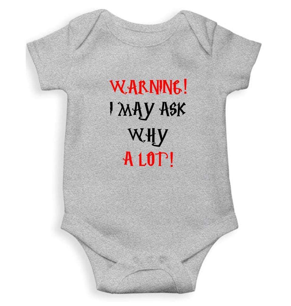 Warning I May Ask Why A lot Rompers for Baby Boy- FunkyTradition FunkyTradition