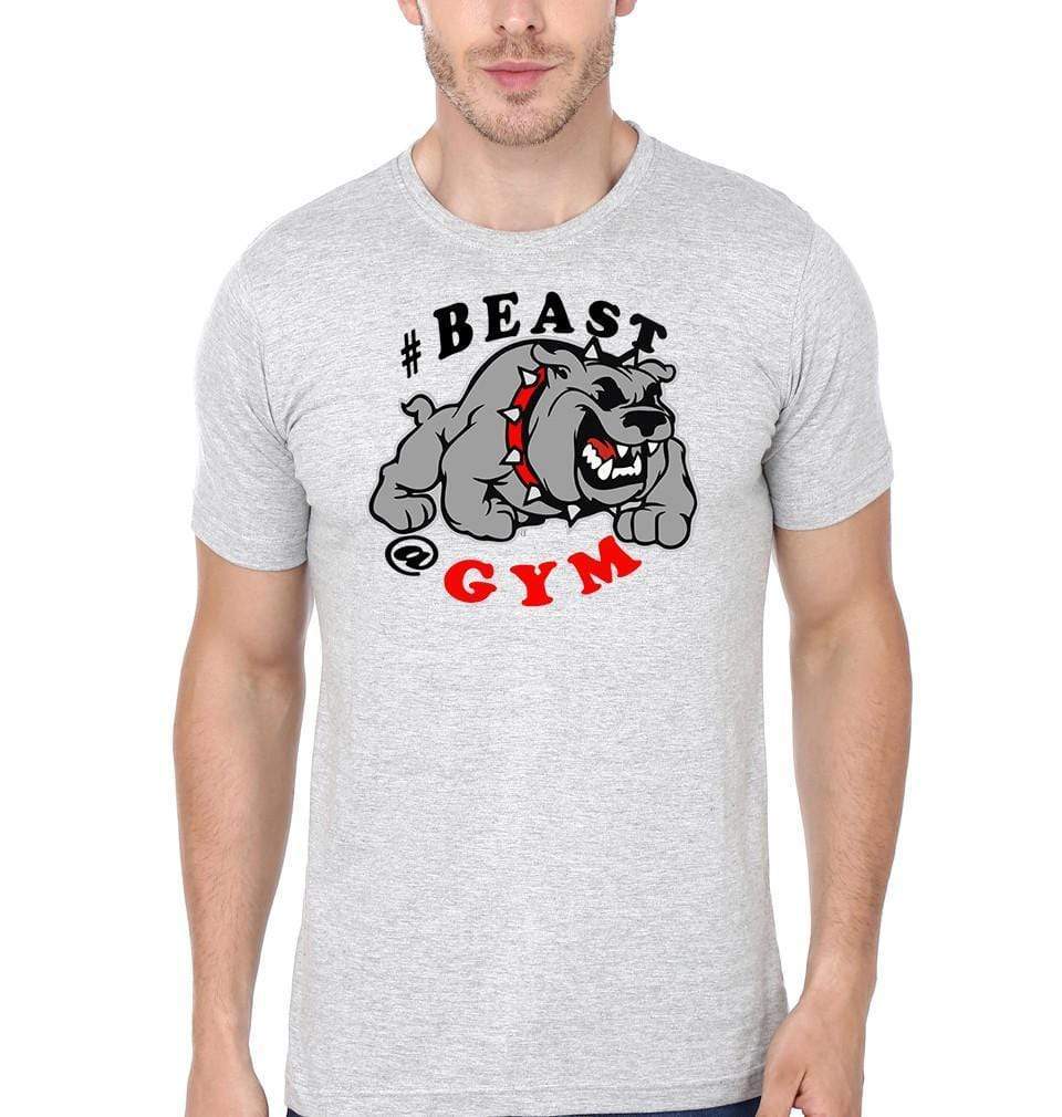 FunkyTradition Round Neck Beast Gym Half Sleeve T-Shirt Half Sleeves T-Shirt FunkyTradition