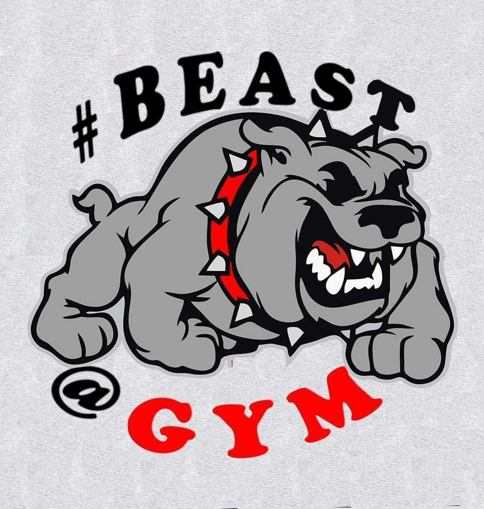 FunkyTradition Round Neck Beast Gym Half Sleeve T-Shirt Half Sleeves T-Shirt FunkyTradition