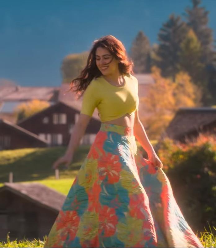 FunkyTradition Stunning Digital Printed Multi Colour Classic Lahenga Choli/ Skirt FunkyTradition