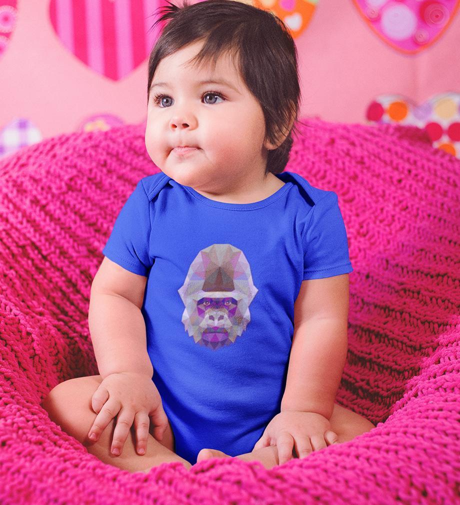 Gorilla Abstract Rompers for Baby Girl- FunkyTradition FunkyTradition