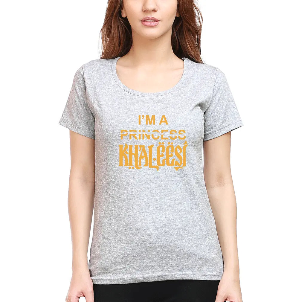GOT Game Of Thrones I am Khaleesi Womens Half Sleeves T-Shirts-FunkyTradition Half Sleeves T-Shirt FunkyTradition