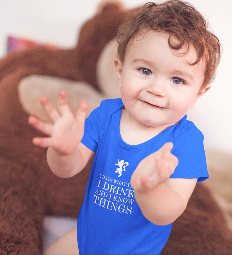 GOT Game of Thrones I Drink And Know Things Rompers for Baby Boy- FunkyTradition FunkyTradition
