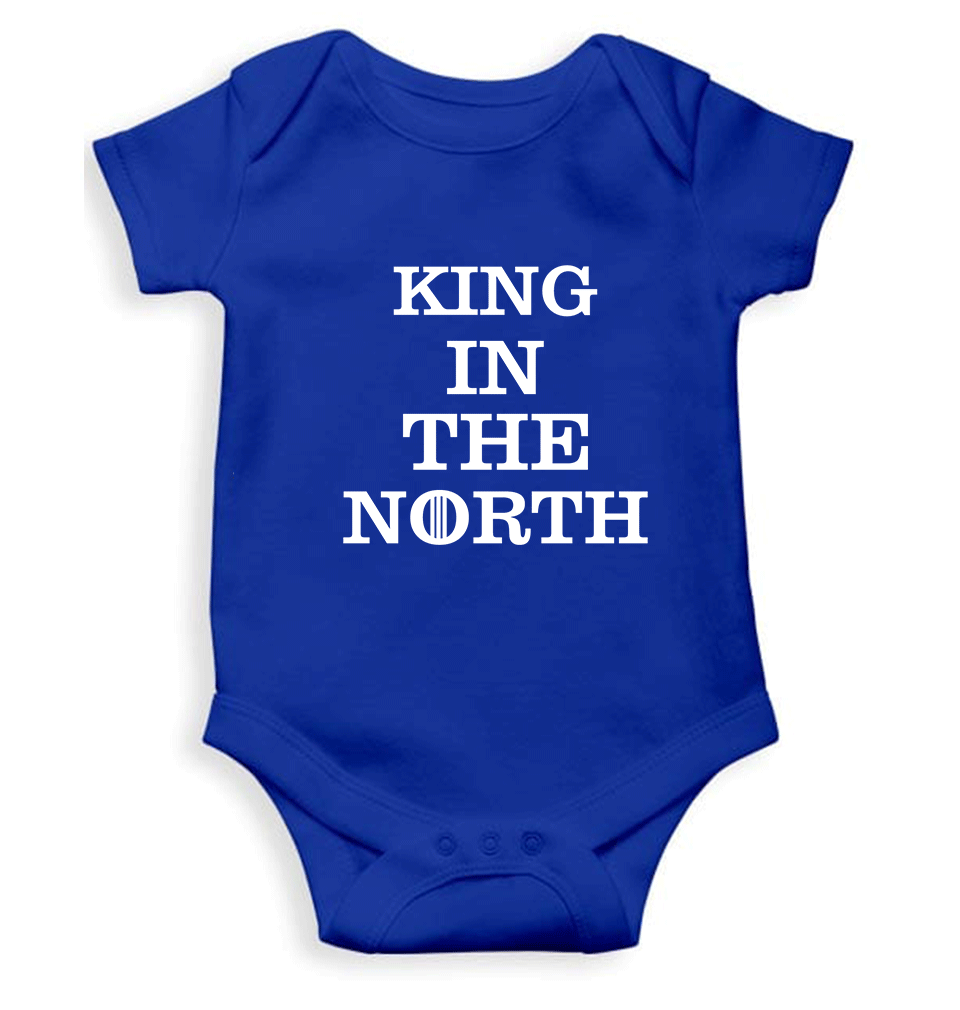 GOT Game Of Thrones King In The North Rompers for Baby Boy- FunkyTradition FunkyTradition