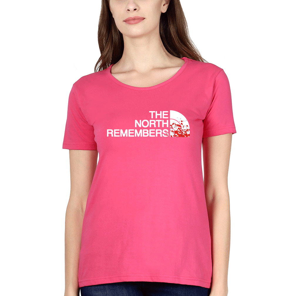 GOT Game Of Thrones North Remembers Womens Half Sleeves T-Shirts-FunkyTradition Half Sleeves T-Shirt FunkyTradition