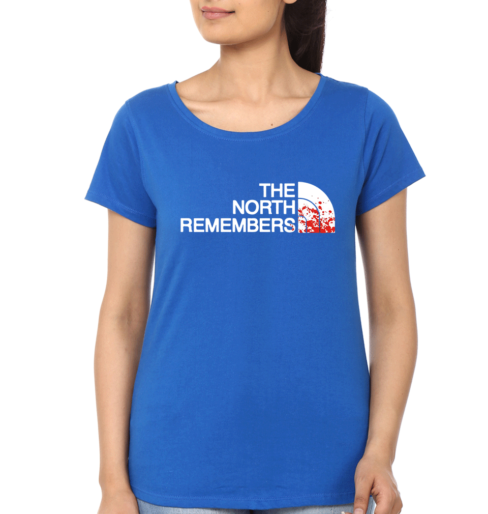 GOT Game Of Thrones North Remembers Womens Half Sleeves T-Shirts-FunkyTradition Half Sleeves T-Shirt FunkyTradition