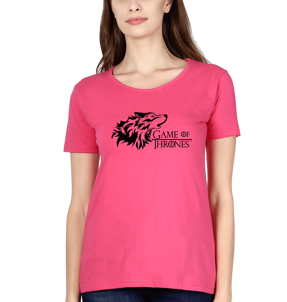 GOT Game Of Thrones Winter Coming Womens Half Sleeves T-Shirts-FunkyTradition Half Sleeves T-Shirt FunkyTradition