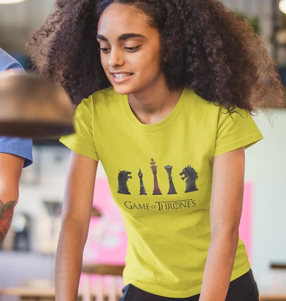 GOT Game Of Thrones Womens Half Sleeves T-Shirts-FunkyTradition Half Sleeves T-Shirt FunkyTradition