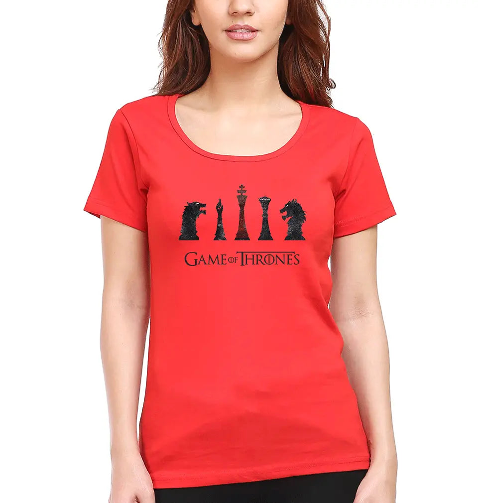 GOT Game Of Thrones Womens Half Sleeves T-Shirts-FunkyTradition Half Sleeves T-Shirt FunkyTradition