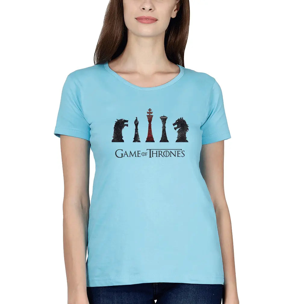 GOT Game Of Thrones Womens Half Sleeves T-Shirts-FunkyTradition Half Sleeves T-Shirt FunkyTradition