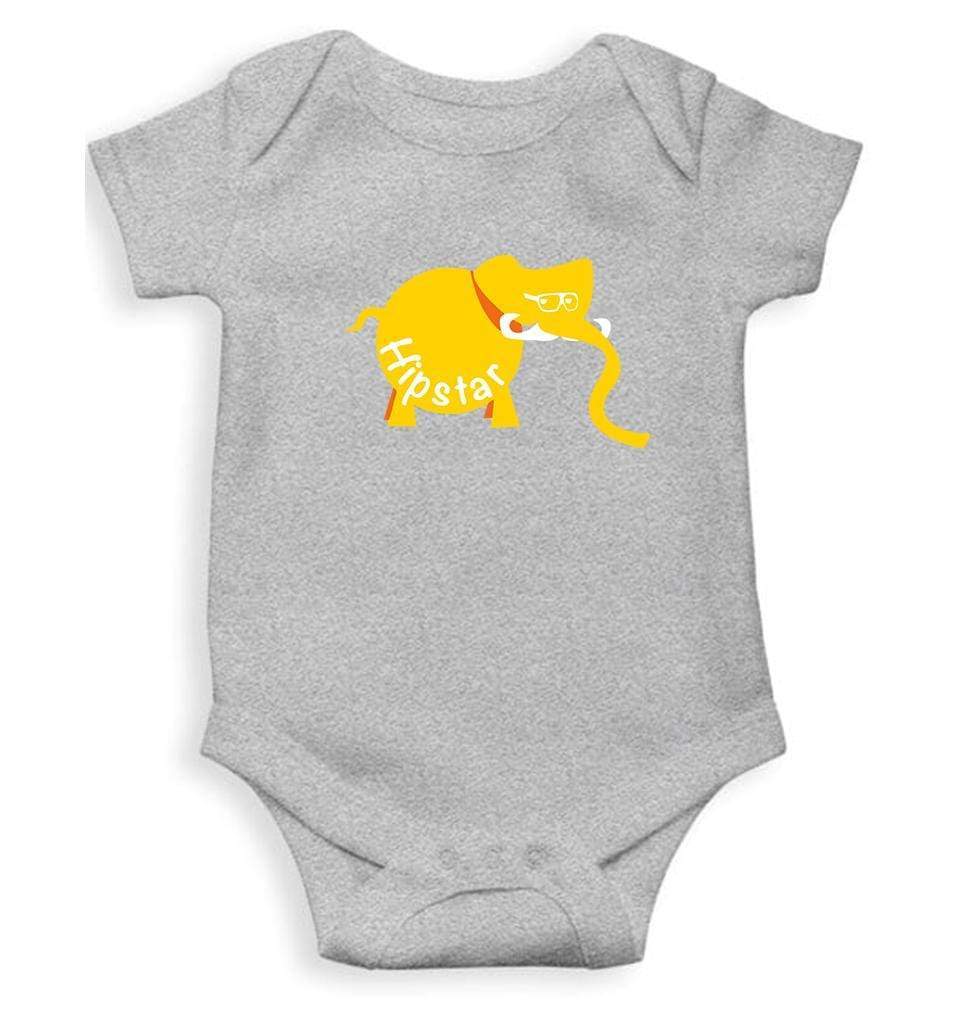 Hipster Elephant Abstract Rompers for Baby Boy- FunkyTradition FunkyTradition