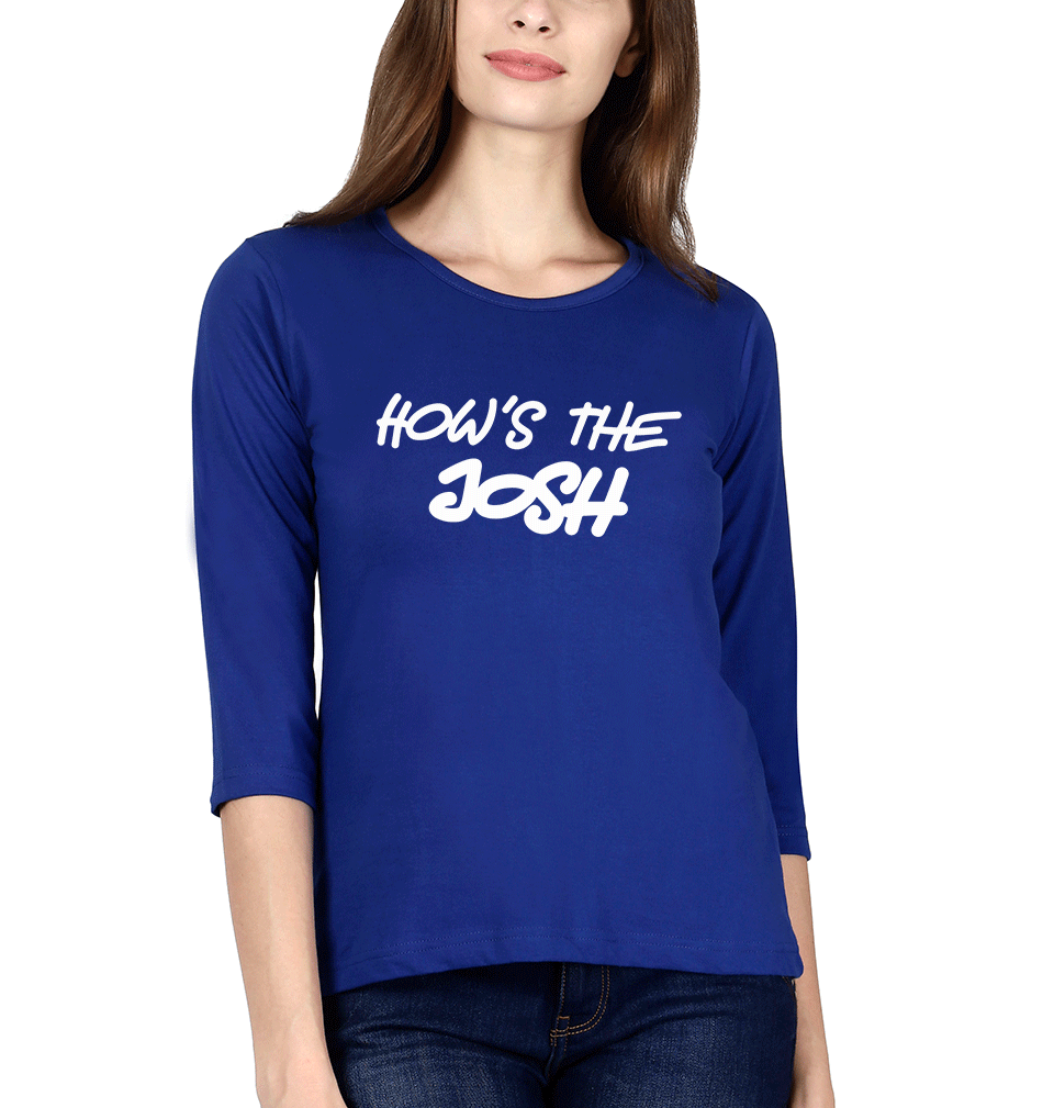 Hows The Josh Womens Full Sleeves T-Shirts-FunkyTradition Half Sleeves T-Shirt FunkyTradition