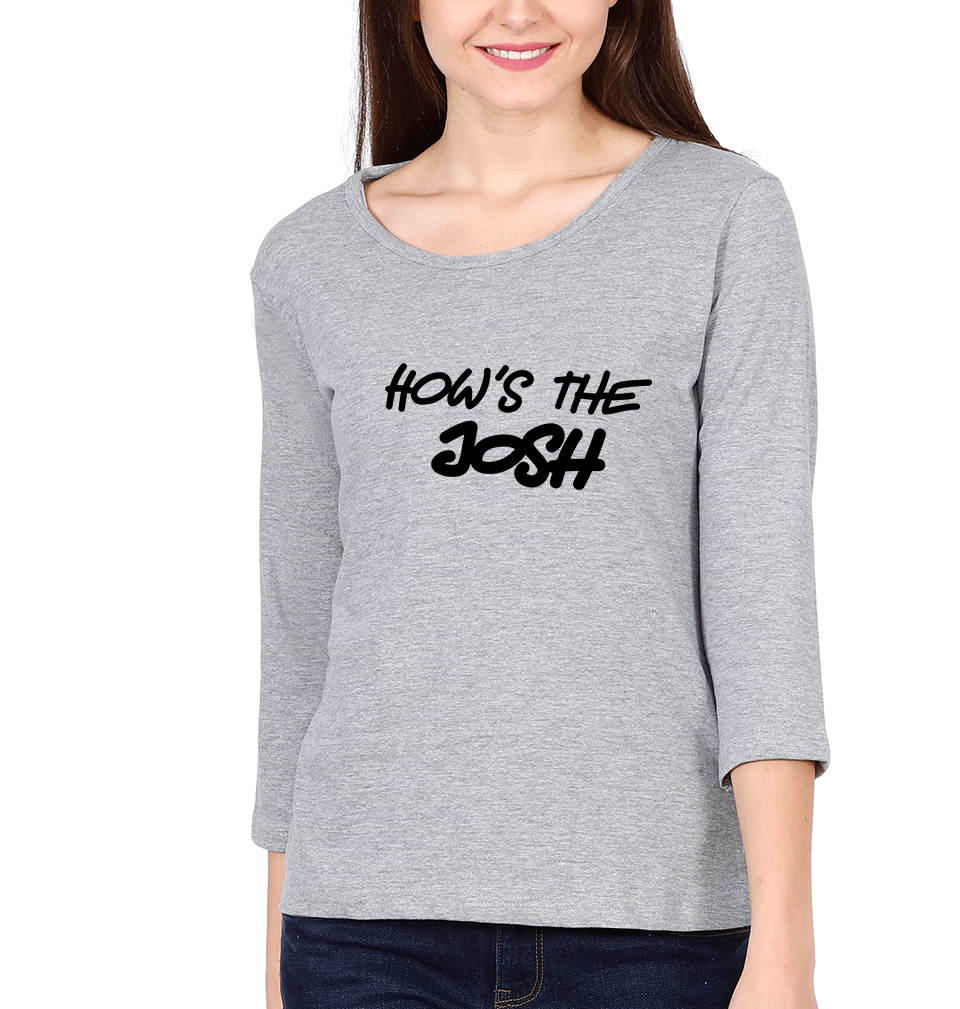 Hows The Josh Womens Full Sleeves T-Shirts-FunkyTradition Half Sleeves T-Shirt FunkyTradition