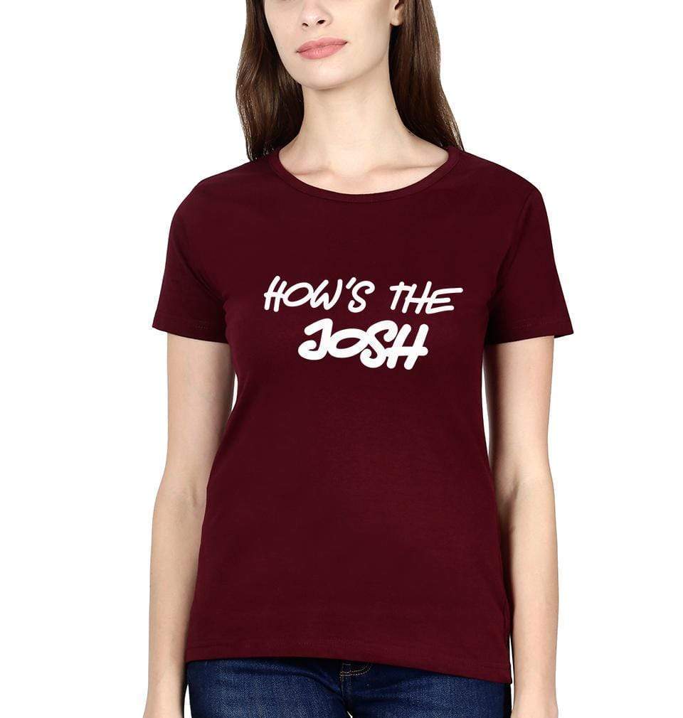 Hows The Josh Womens Half Sleeves T-Shirts-FunkyTradition Half Sleeves T-Shirt FunkyTradition