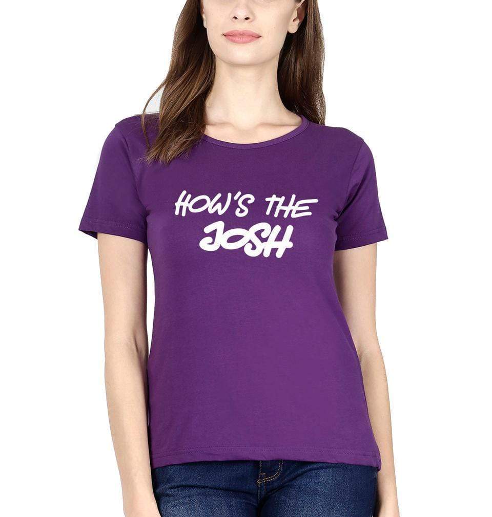 Hows The Josh Womens Half Sleeves T-Shirts-FunkyTradition Half Sleeves T-Shirt FunkyTradition