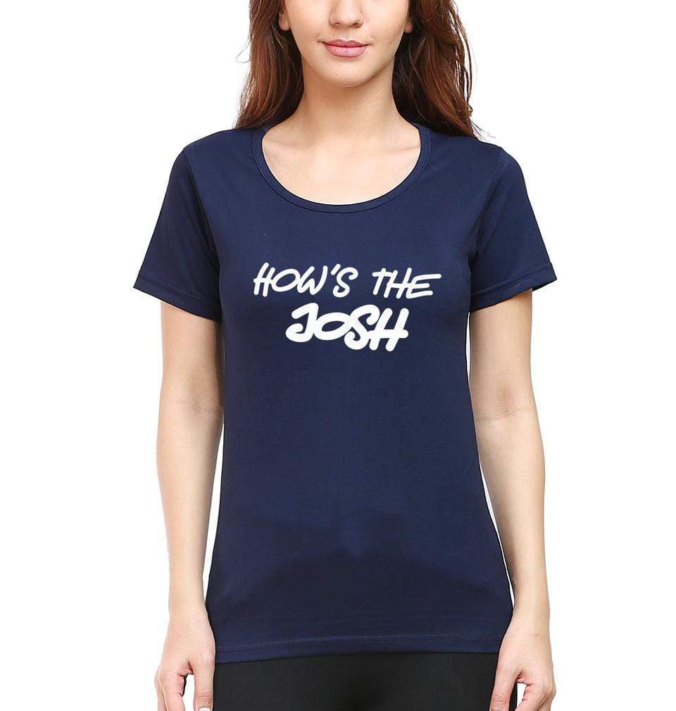 Hows The Josh Womens Half Sleeves T-Shirts-FunkyTradition Half Sleeves T-Shirt FunkyTradition