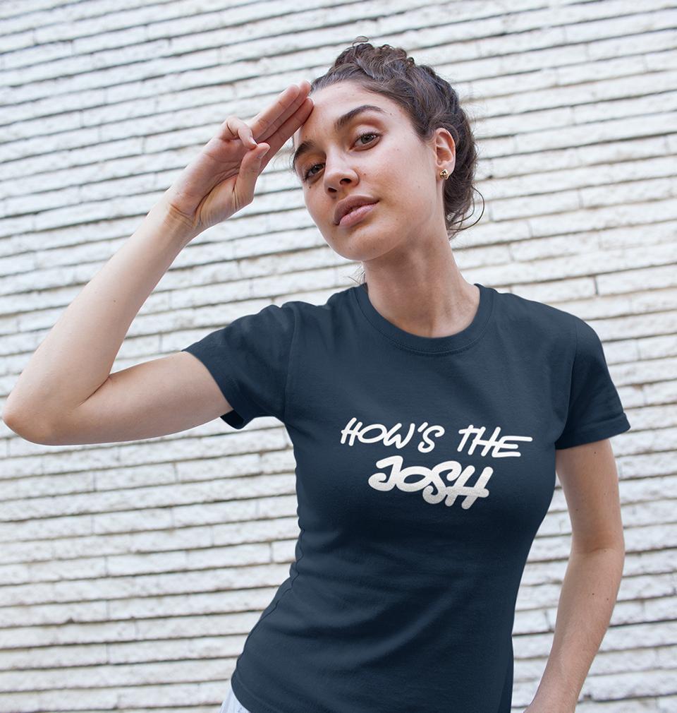 Hows The Josh Womens Half Sleeves T-Shirts-FunkyTradition Half Sleeves T-Shirt FunkyTradition
