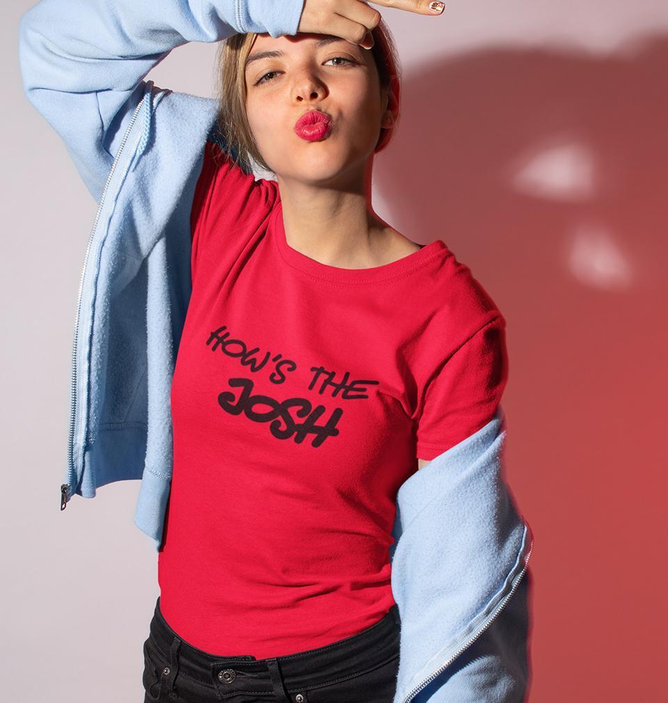 Hows The Josh Womens Half Sleeves T-Shirts-FunkyTradition Half Sleeves T-Shirt FunkyTradition