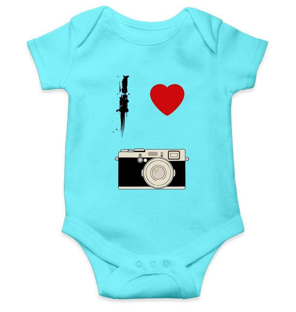 I Love Camera Rompers for Baby Girl- FunkyTradition FunkyTradition