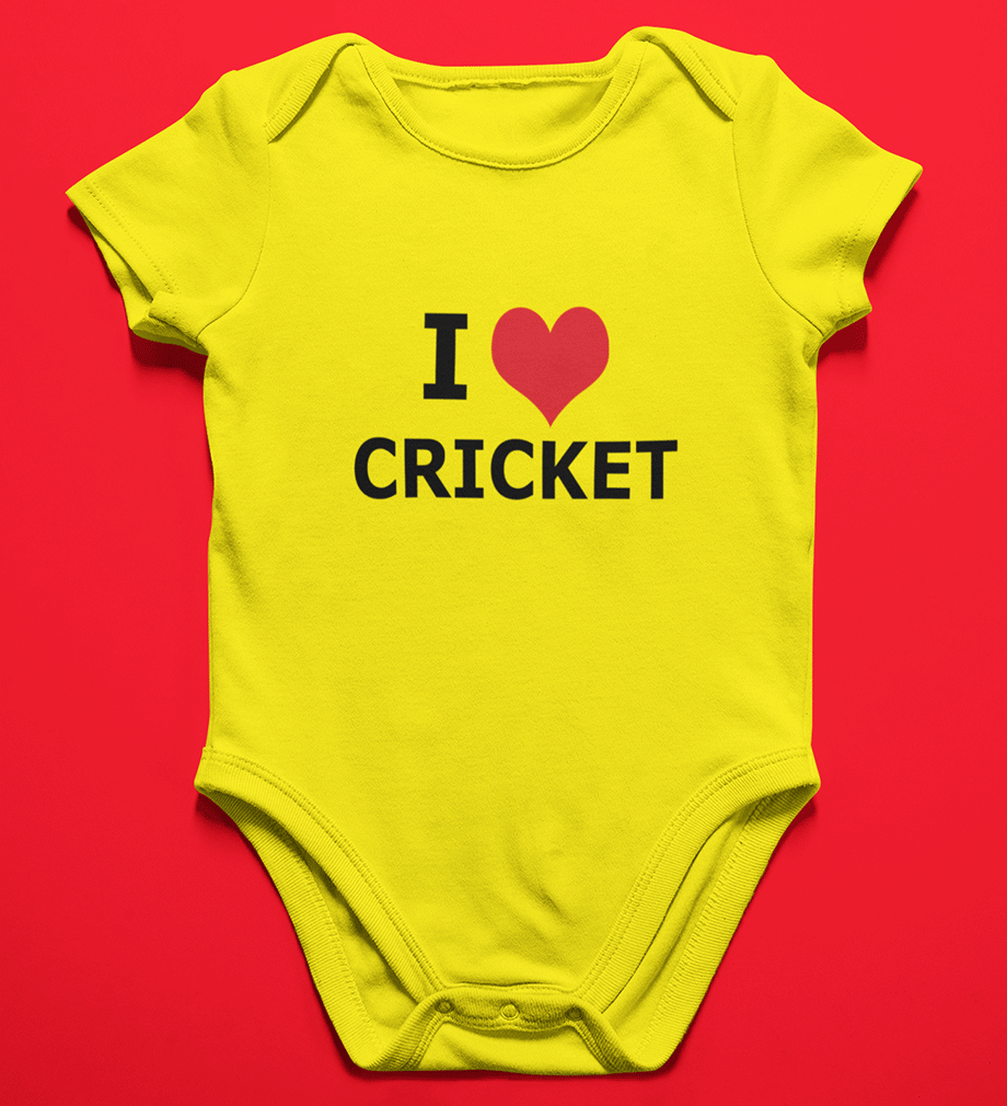 I Love Cricket Rompers for Baby Boy Rompers for Baby Boy - FunkyTradition FunkyTradition