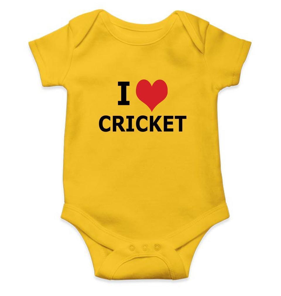 I Love Cricket Rompers for Baby Girl- FunkyTradition FunkyTradition