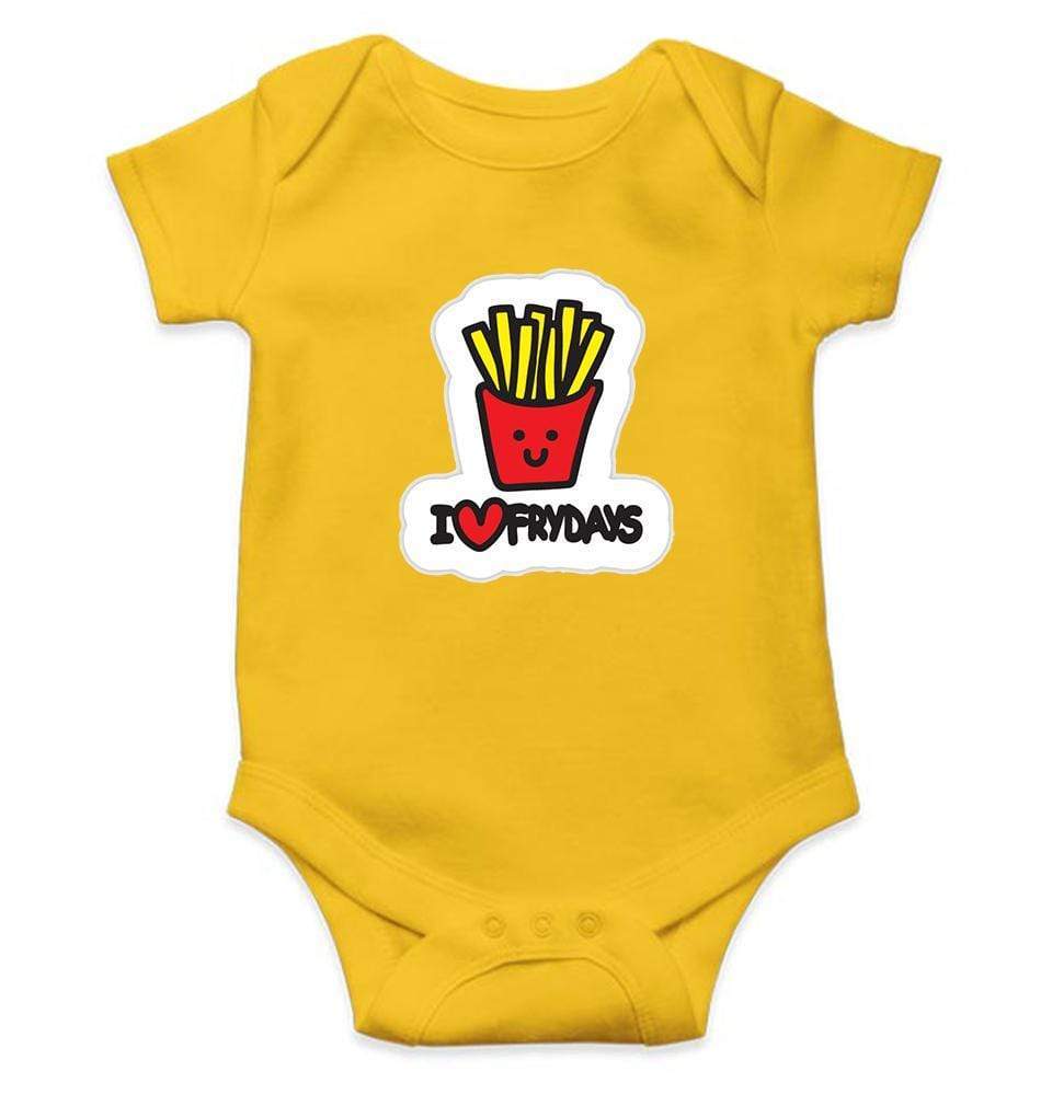I Love Fry Days aka Fridays Rompers for Baby Girl- FunkyTradition FunkyTradition