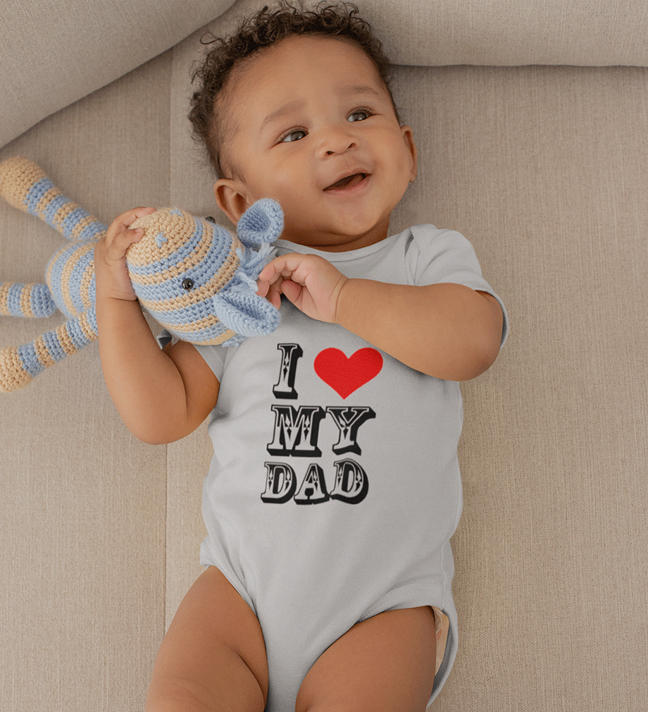 I Love My Dad Rompers for Baby Boy- FunkyTradition FunkyTradition