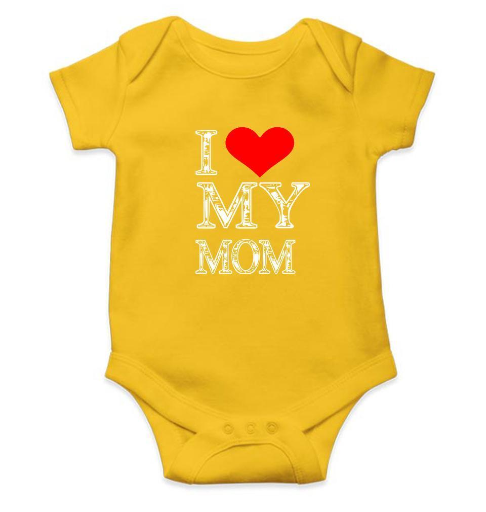 I Love My Mom Rompers for Baby Boy- FunkyTradition FunkyTradition
