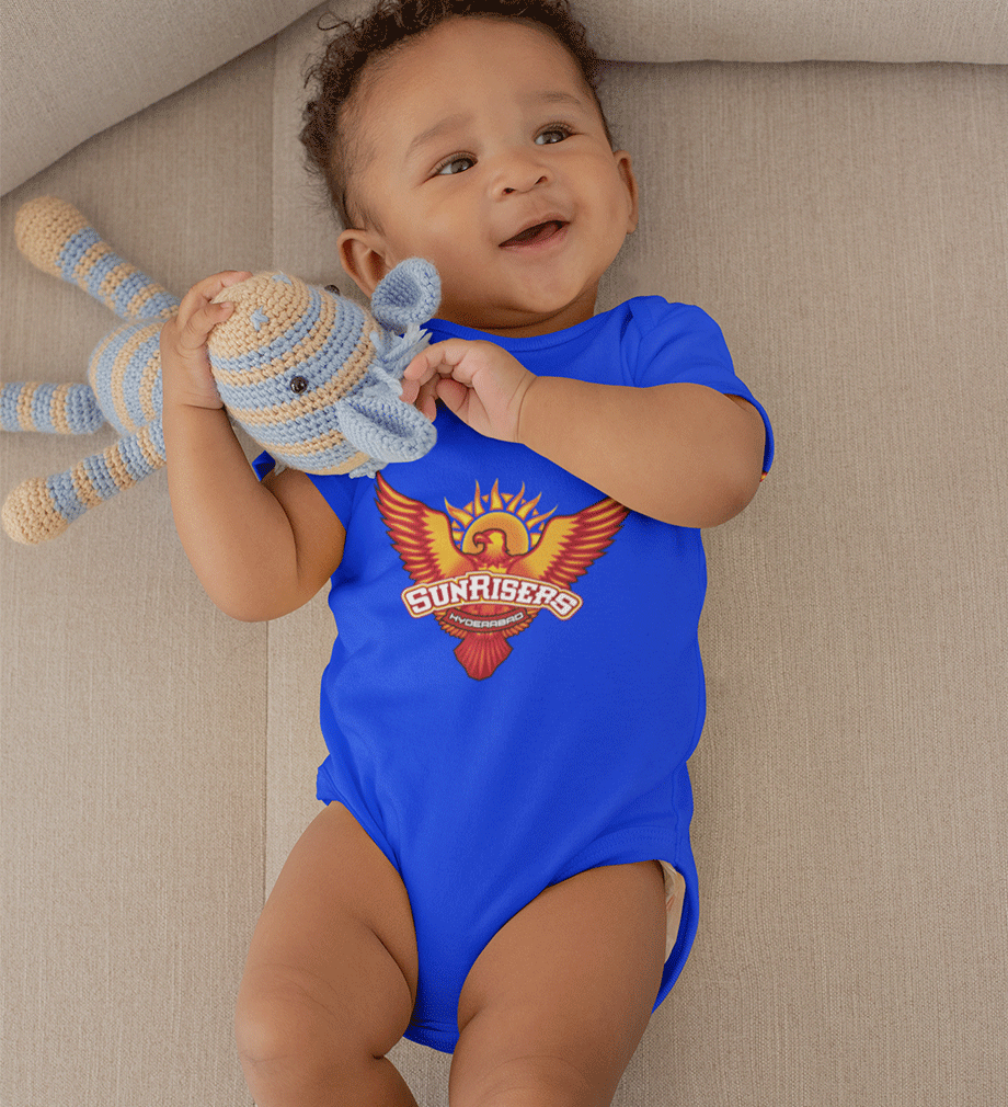 IPL Sunrisers Hyderabad SRH Rompers for Baby Boy Rompers for Baby Boy - FunkyTradition FunkyTradition