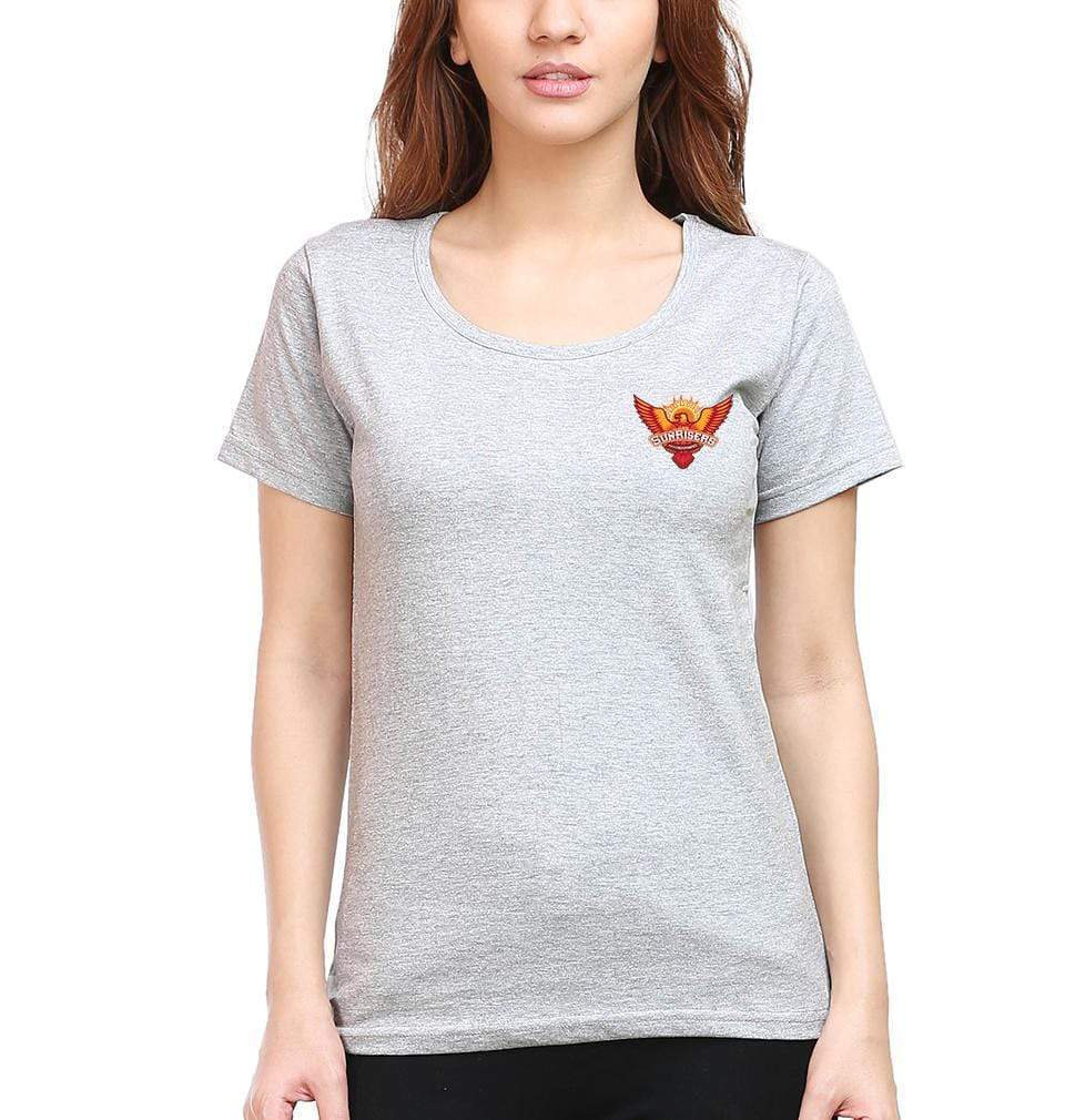 IPL Sunrises Hyderabad logo Womens Half Sleeves T-Shirts-FunkyTradition Half Sleeves T-Shirt FunkyTradition