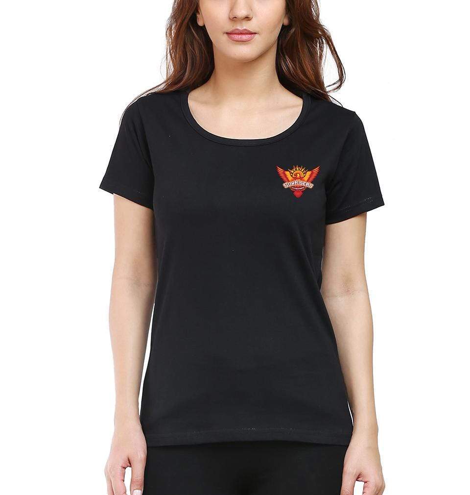 IPL Sunrises Hyderabad logo Womens Half Sleeves T-Shirts-FunkyTradition Half Sleeves T-Shirt FunkyTradition