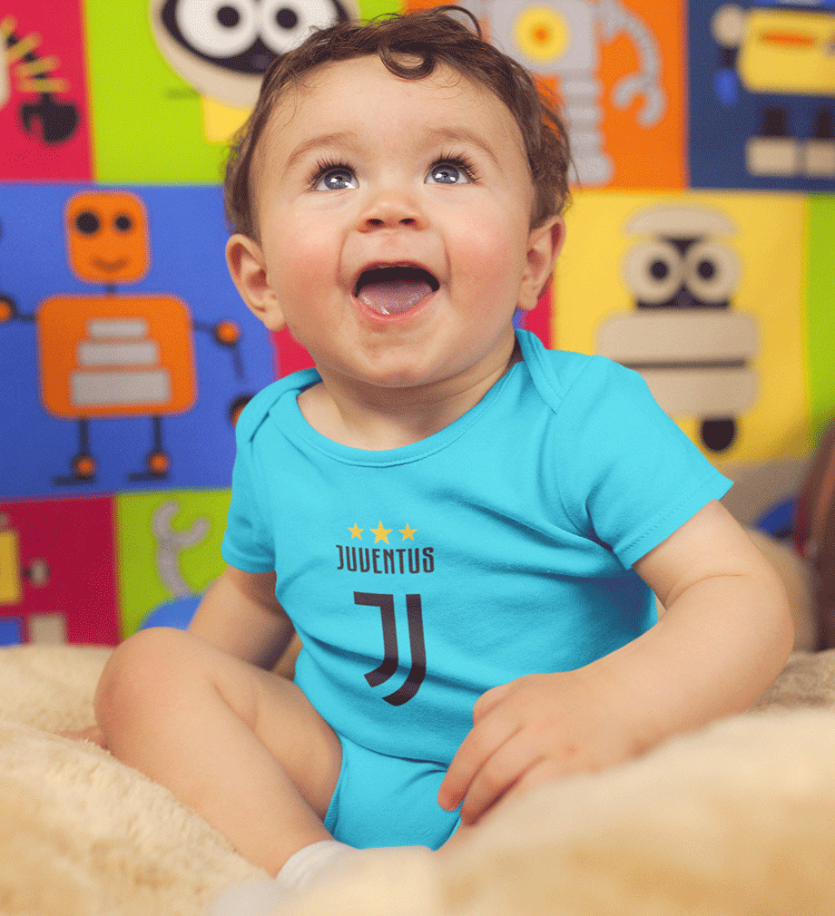 Juventus Rompers for Baby Boy- FunkyTradition FunkyTradition