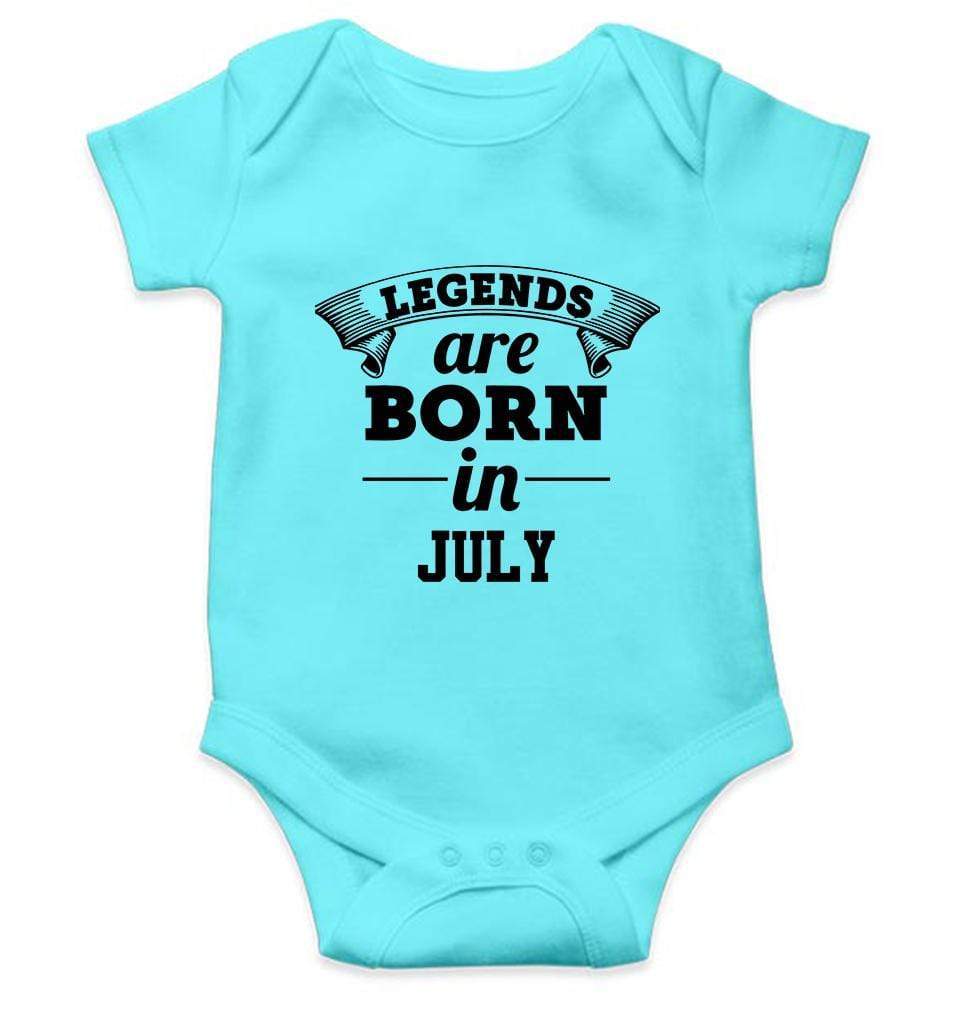 Legends are Born in July Rompers for Baby Girl- FunkyTradition FunkyTradition