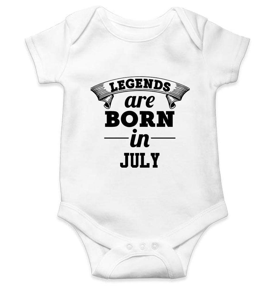 Legends are Born in July Rompers for Baby Girl- FunkyTradition FunkyTradition