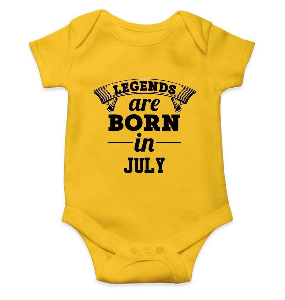 Legends are Born in July Rompers for Baby Girl- FunkyTradition FunkyTradition