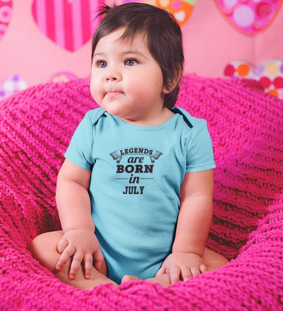 Legends are Born in July Rompers for Baby Girl- FunkyTradition FunkyTradition